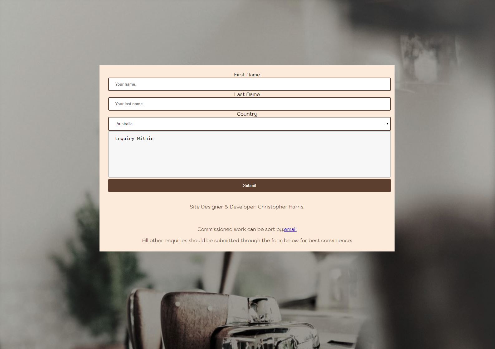 coffee application